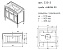 Тумба под раковину напольная CAPRIGO ALBION PROMO 33313-В077 46,5х91х90,9см