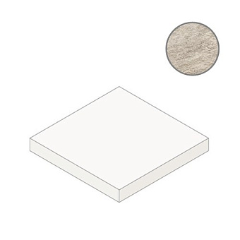 Плитка для ступеней Atlas Concord Италия Norde A59Z Platino Scalino Angolare 33х33см 0,109кв.м. неполированная