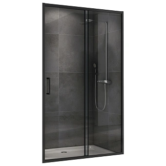 Душевая дверь Abber Schwarzer Diamant AG30100B 195х100см стекло прозрачное