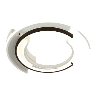 Светильник потолочный Eurosvet Gross 90248/3 белый/ черный 75Вт LED