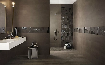 Настенная плитка FAP CERAMICHE Mat and More f0VA Brown 75х25см 1,125кв.м. матовая