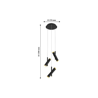 Светильник подвесной Favourite Duplex 2324-6P 18Вт LED