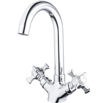 Смеситель для кухни Maxonor MN4624 поворотный излив хром