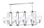 Люстра подвесная CRYSTAL LUX NICOLAS NICOLAS SP10 L1300 NICKEL/WHITE 600Вт 10 лампочек E14