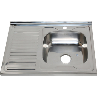 Мойка кухонная MELANA 8060 007/2 R (*10) 80х60см хром