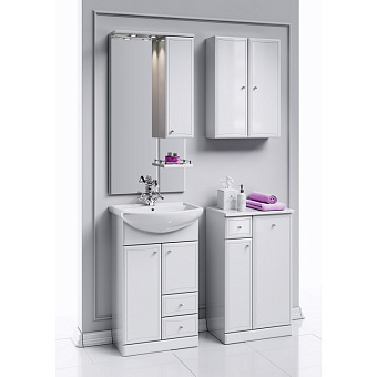 Шкаф подвесной AQWELLA Barcelona Ba.04.03 18х50х69см белый