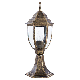 Светильник ландшафтный Arte Lamp PEGASUS A3151FN-1BN 60Вт IP54 E27 золотой/чёрный