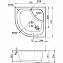 Душевой поддон AM-PM Gem Deep W90T-401A090W 90х90см