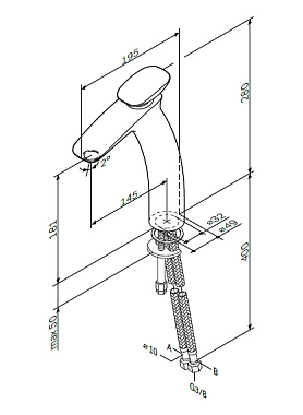 Смеситель для раковины AM-PM Spirit 2.0 F70A92000 хром