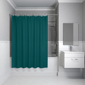Шторка для ванной IDDIS Promo P04PE18i11 180х180см зелёный