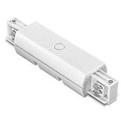 Коннектор Lightstar 504186 белый для трёхфазного трека