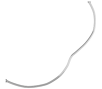 Карниз для ванны Aquanet Bellona полукруглый 165х165, 152669