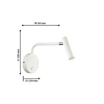 Бра Favourite Murum 1961-1W 3Вт LED