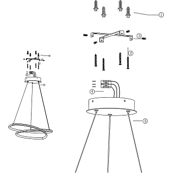 Светильник подвесной Maytoni Nola MOD100PL-L47W 47Вт LED