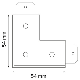 Коннектор Lightstar 505127 матовый чёрный для однофазного трека