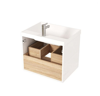Тумба с раковиной MIRSANT Scandy УТ000080930 45х60х56см