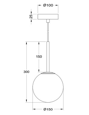 Светильник подвесной Maytoni Basic form MOD321PL-01B 40Вт E14