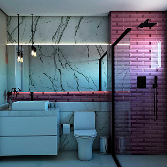 Смеситель для ванны Paini Dax-DaxR 84PZ691TH чёрный (матовый)