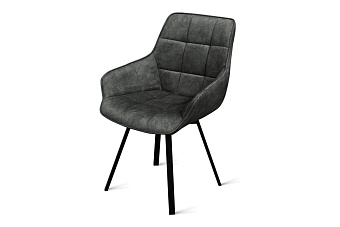 Кухонный стул поворотный AERO 56х61х85см велюр/сталь Art Grafite