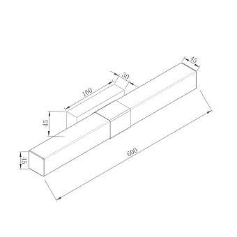 Подсветка для зеркал Maytoni Glanz MIR006WL-L12CH 12Вт LED