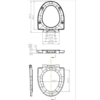 Сиденье для унитаза CERSANIT S-DS-PARVA-S-DL-t с микролифтом
