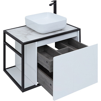 Тумба под раковину подвесная AQUANET Nova Lite Loft 261649 44х75х51,8см