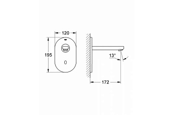 Смеситель для раковины GROHE Eurosmart Cosmopolitan E 36335SD0 сталь