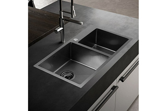 Мойка кухонная MELANA ProfLine S8045HB 80х45см графит