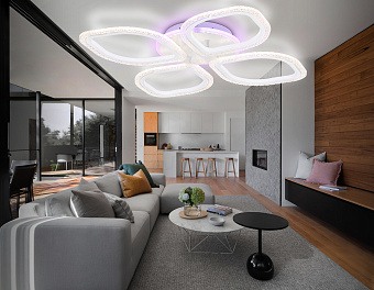 Люстра потолочная Ambrella ACRYLICA Original FA4501 75Вт 4 лампочек LED