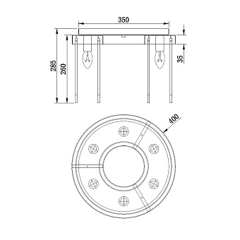Люстра потолочная Stilfort Frostyle 2155/11/06C 40Вт 6 лампочек E14