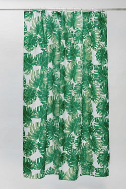 Шторка для ванной IDDIS Basic B13P218i11 180х180см Белый/чёрный