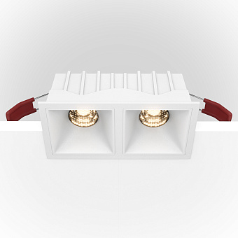 Светильник точечный встраиваемый Maytoni Alfa LED DL043-02-10W3K-SQ-W 20Вт LED