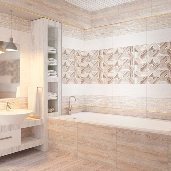 Декор ALMA CERAMICA Torres DWU12TRS16R голубой 24,6х74см 1,092кв.м.