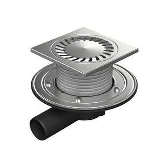 Душевой трап Paini 381E 23х15см горизонтальный сток