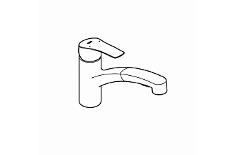 Смеситель для кухни GROHE Eurosmart 30305DC1 выдвижной излив сталь