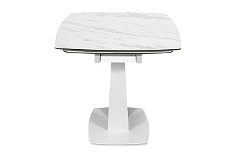 Кухонный стол раскладной AERO 85х120х76см закаленное стекло/керамика/сталь Mrb Pl