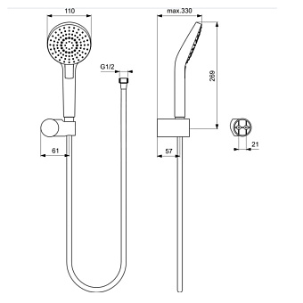 Набор смесителей IDEAL STANDARD CERATHERM 100 NEW BD006XC mixed colours