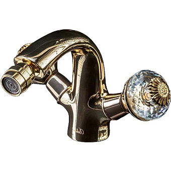 Смеситель для биде Boheme Flora 296-FL золотой