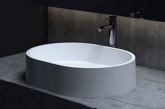 Раковина накладная SALINI GLORIA 1102211MRF S-Stone матовая 56х44см