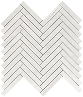 Керамическая мозаика Atlas Concord Италия MARVEL STONE 9SHD Bianco Dolomite Herringbone Wall 30,5х30см 0,549кв.м.