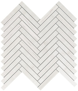 Керамическая мозаика Atlas Concord Италия MARVEL STONE 9SHD Bianco Dolomite Herringbone Wall 30,5х30см 0,549кв.м.