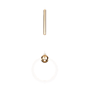 Светильник подвесной Eurosvet Rim 90165/1 золото 15Вт LED