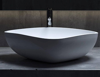 Раковина накладная SALINI GLORIA 1102206MRF S-Stone матовая 56,4х39,5см