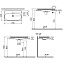Тумба с раковиной VITRA Nest Trendy 56147 45х80х37см