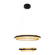 Светильник подвесной Eurosvet Imperio 90241/2 черный/ золото Smart 87Вт LED