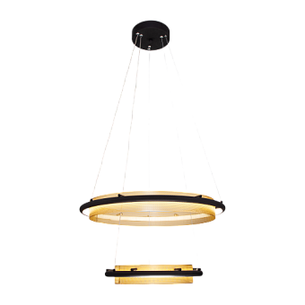 Светильник подвесной Eurosvet Imperio 90241/2 черный/ золото Smart 87Вт LED