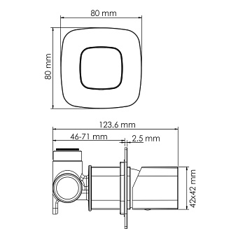 Смеситель для душа WASSERKRAFT Naab 8600 8652 хром