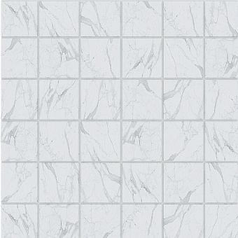 Керамическая мозаика ESTIMA Montis Mosaic/MN01_PS/30x30/5x5 белый 30х30см 0,09кв.м.