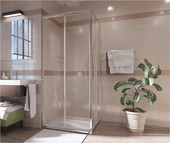 Угловое ограждение WASSERKRAFT Main 41S03 200х90см стекло прозрачное