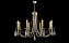 Люстра подвесная CRYSTAL LUX VICTORIA VICTORIA SP8 GOLD/AMBER 480Вт 8 лампочек E14